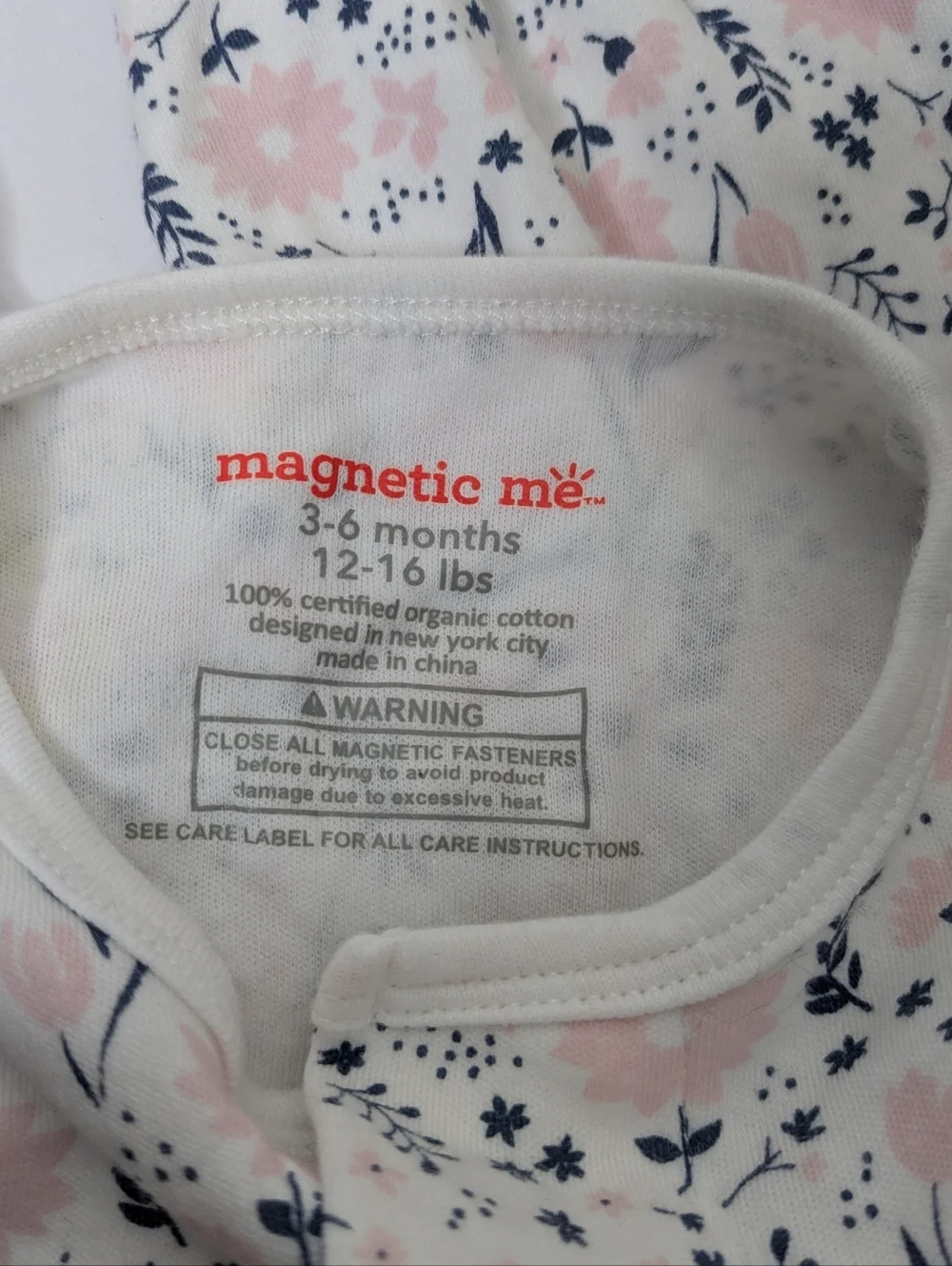 Magnetic Me Sleepsuit 3-6m